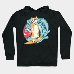 Cat surfing Hoodie